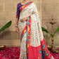 Gulbadan Patola Print Dola Silk Saree