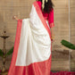 Chandni Zari Polkadots Dola Silk Saree