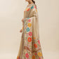 Gilded Garden Champagne Silk Saree