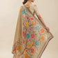Gilded Garden Champagne Silk Saree