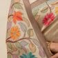 Gilded Garden Champagne Silk Saree