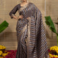 Vyanjana Pure Dola Silk Zari Striped Saree