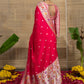 Aabroo Pink Traditional Tusser Weave Saree