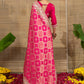 Rangrez Gulabi Bandhani Gota Patti Saree