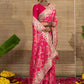Rangrez Gulabi Bandhani Gota Patti Saree