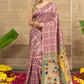 Mrignayani Chokda Dola Silk Kalamkari Saree