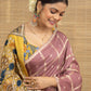 Mrignayani Chokda Dola Silk Kalamkari Saree