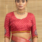 Black Leheriya Print With Motifs Checked Dola Silk Ready to Wear Saree