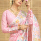 Komalika Floral Motifs Raw Tassar Saree