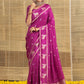 Gulnaza Dola Silk Horse Motifs Handwoven Saree