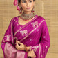 Gulnaza Dola Silk Horse Motifs Handwoven Saree