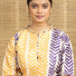 Purple Weave Leaf Butta Soft Tissue Saree
