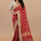 Heritage Red Georgette Saree