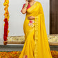 Kanakpriya Pure Crush Tissue Patchwork Saree