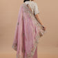 Blush Blossom – Pure Handwoven Tissue Saree