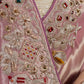 Blush Pink Ziraf Silk Saree