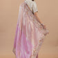 Blush Pink Ziraf Silk Saree