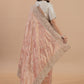 “Blush Gold Pure Tissue Saree with Intricate Hand Cording Work”