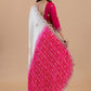 Royal Ivory & Rani Pink Designer Saree