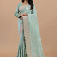 Mint Elegance Handcrafted Tissue Saree