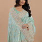 Mint Elegance Handcrafted Tissue Saree