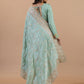 Mint Elegance Handcrafted Tissue Saree