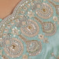 Mint Elegance Handcrafted Tissue Saree