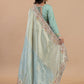 Artisanal Blue Resham Weave