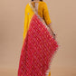 Sunshine Yellow & Royal Red Designer Saree