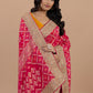 Blush Pink Khaddi Bandhani Saree