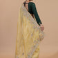 The Mustard Gilded Tissue Saree