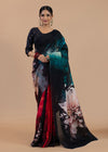 Midnight Bloom in Pure Georgette