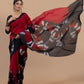 Crimson Noir Statement Saree