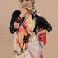 Ivory Canvas Abstract Saree