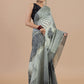 Monochrome Mirage Wave Saree