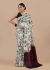 Calligraphy print Sarees