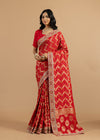Red Zardosi Embroidery Saree