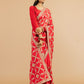 Dual-Shade Crape Satin Saree with Gota Patti