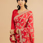 Dual-Shade Crape Satin Saree with Gota Patti