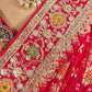Pink Zardosi Embroidery Saree