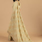 Beige Tissue Crush Weaved Saree