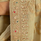 Beige Tissue Crush Weaved Saree
