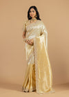 Champagne Dual-Shade  Silk Saree