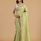 Pastel Pistachio Organza Tissue Saree