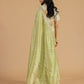 Pastel Pistachio Organza Tissue Saree