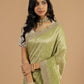 Pastel Pistachio Organza Tissue Saree