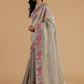 The Whisper of Light Gray Saree