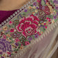 The Whisper of Light Gray Saree
