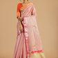 The Pink Banarasi Tissue Saree