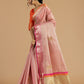 The Pink Banarasi Tissue Saree